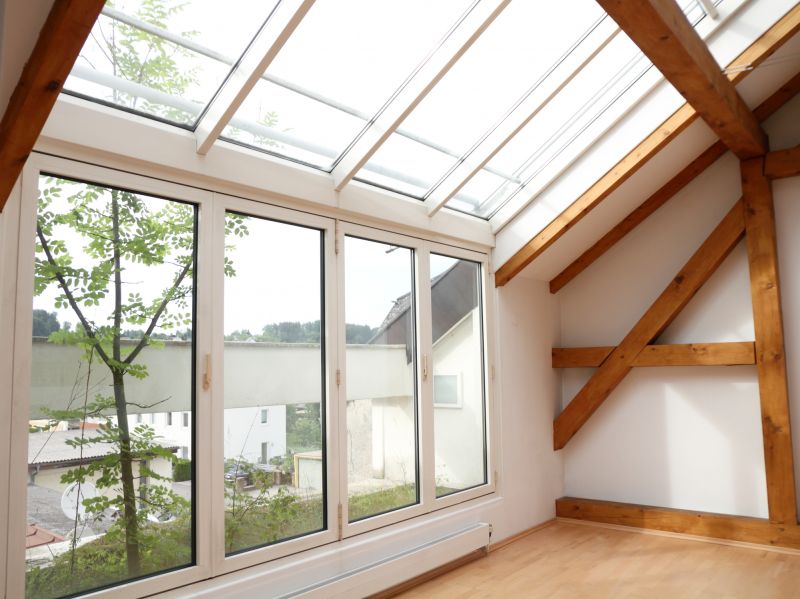 Skylight installed in an attic